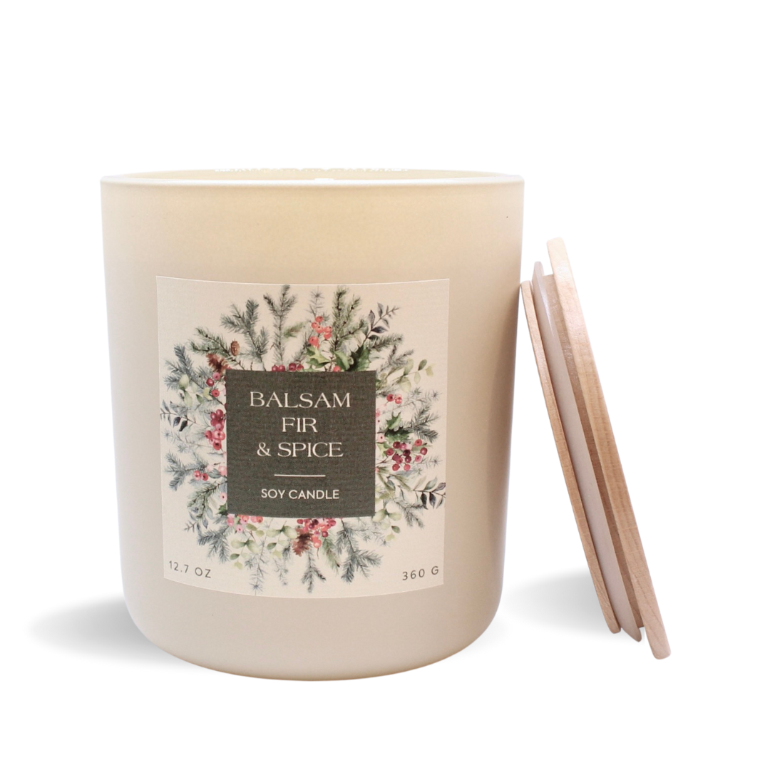 Holiday Classic Decorative Candle, Cream