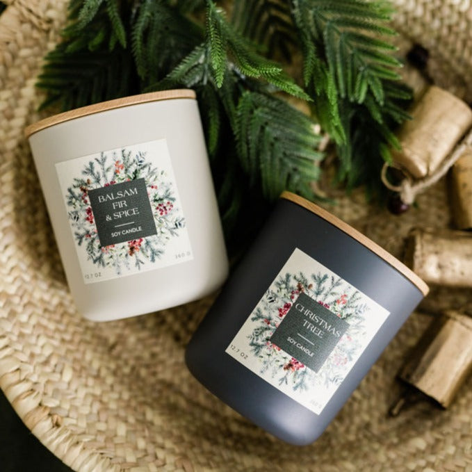 Holiday Classic Decorative Candle, Cream