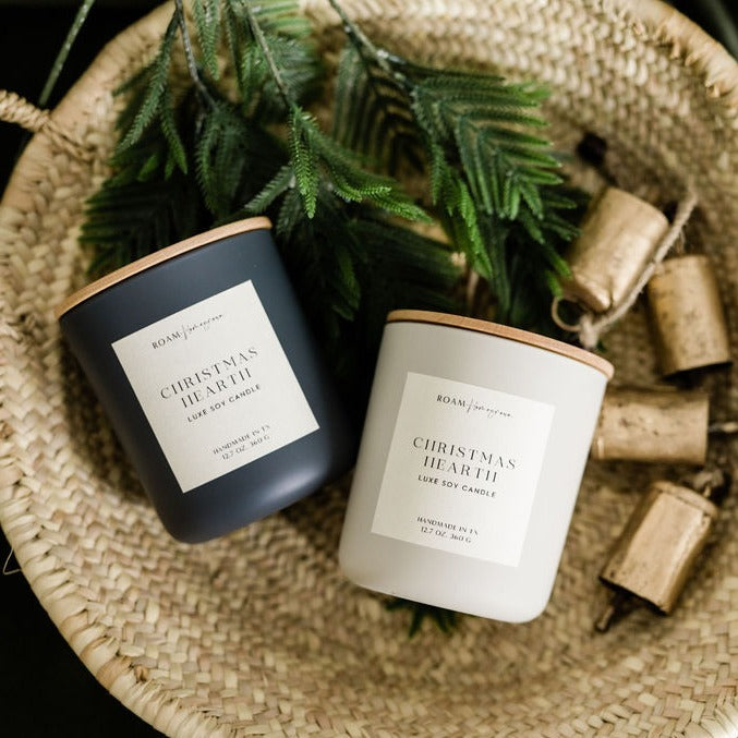 Christmas Hearth Luxe Cream Candle - ROAM Homegrown