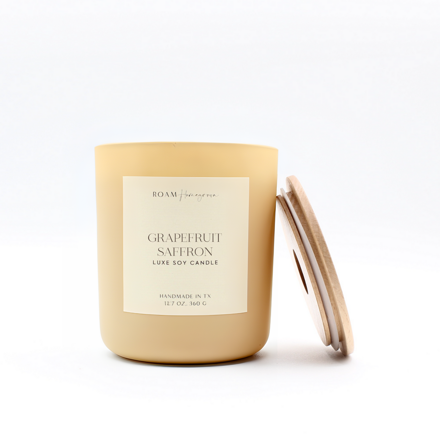 Brighter Days Soy Candle, Grapefruit Saffron - ROAM Homegrown