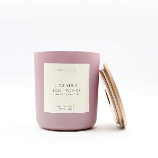 Brighter Days Soy Candle, Lavender Driftwood - ROAM Homegrown