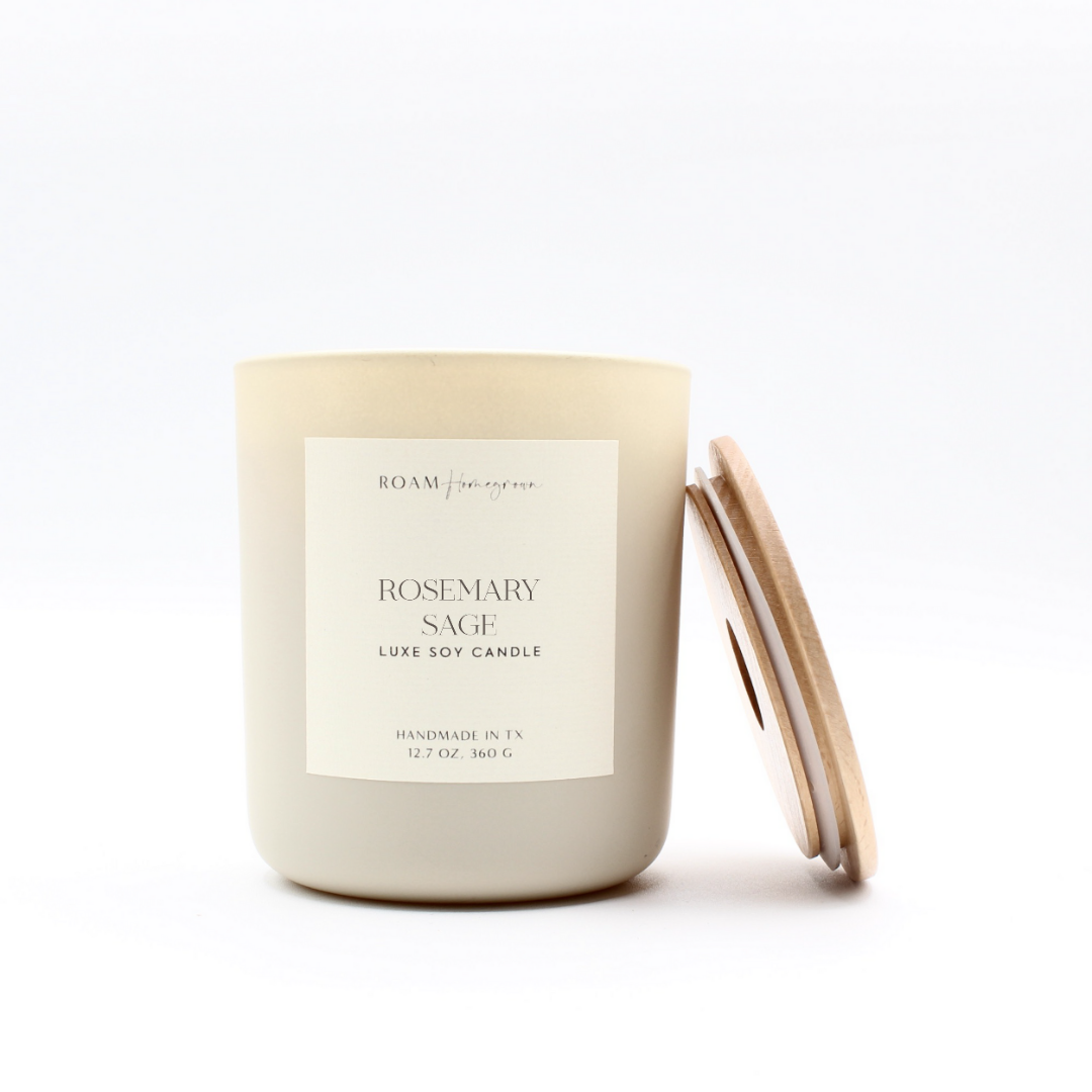 Rosemary Sage Luxe Cream Soy Candle