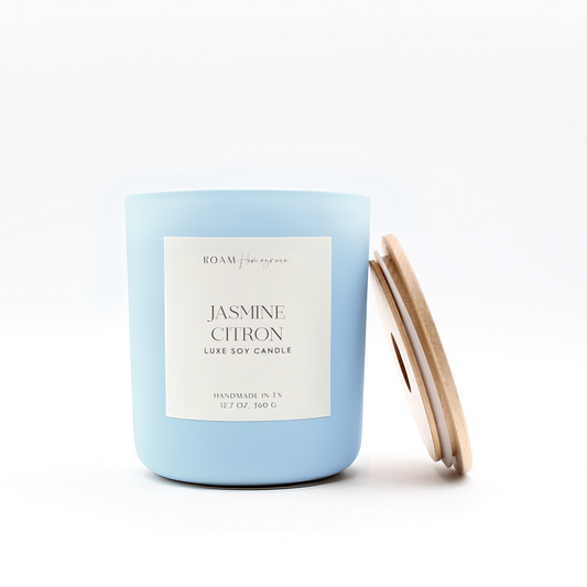 Brighter Days Soy Candle, Jasmine Citron - ROAM Homegrown
