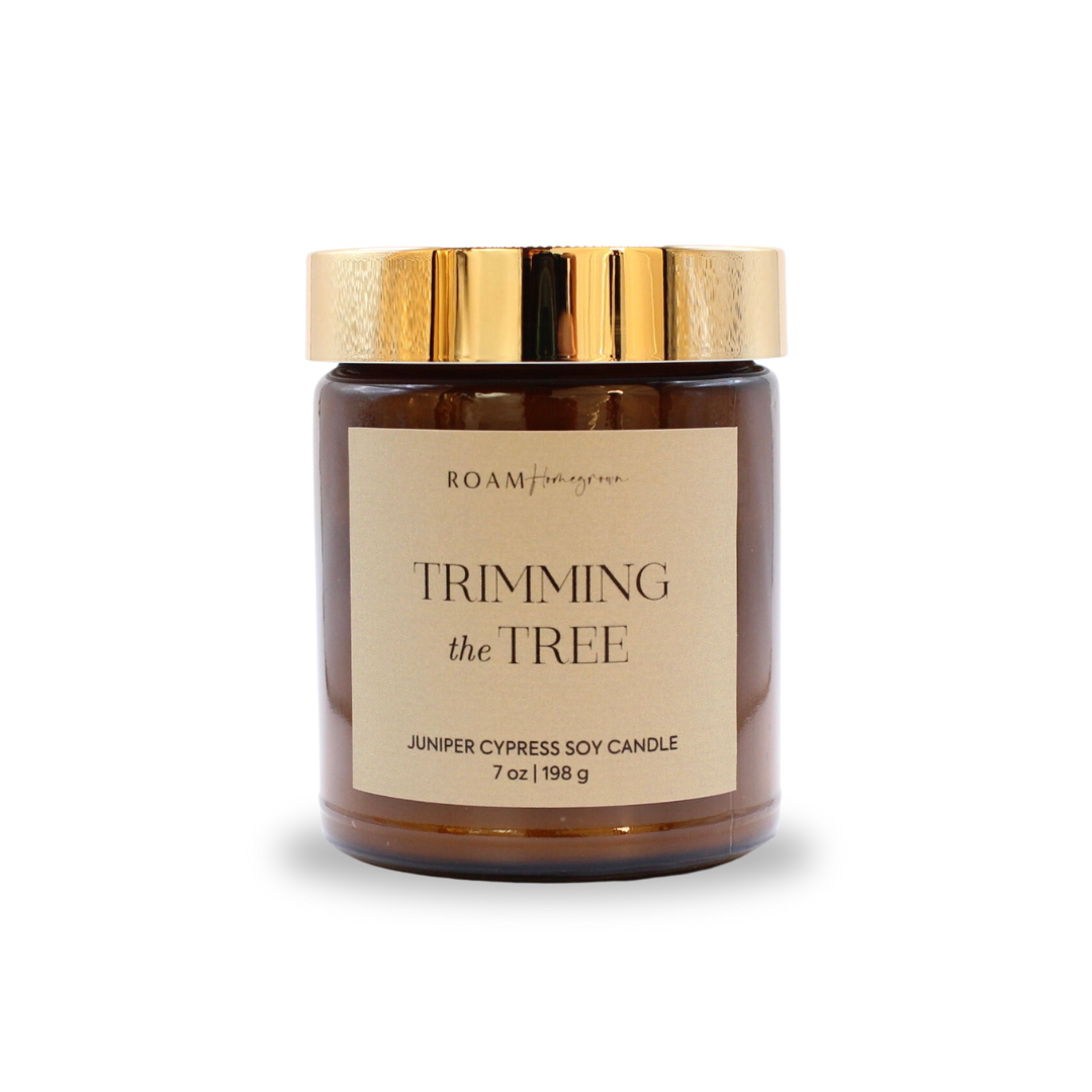 Trimming the Tree Christmas Candle