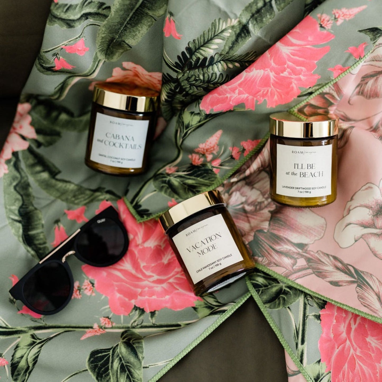 summer candle collection woodsy, fresh, beachy, citrus