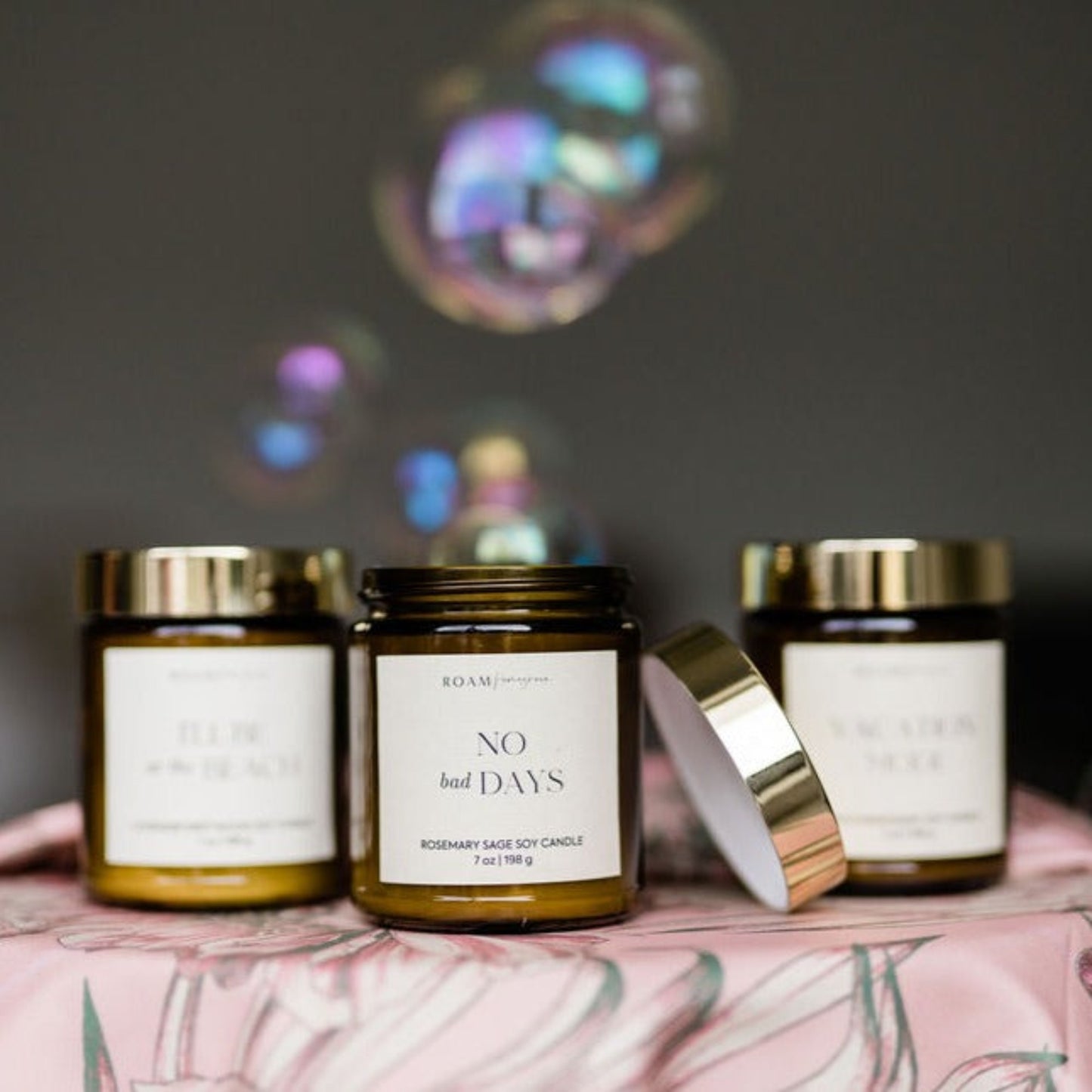 summer candle collection woodsy, fresh, beachy, citrus