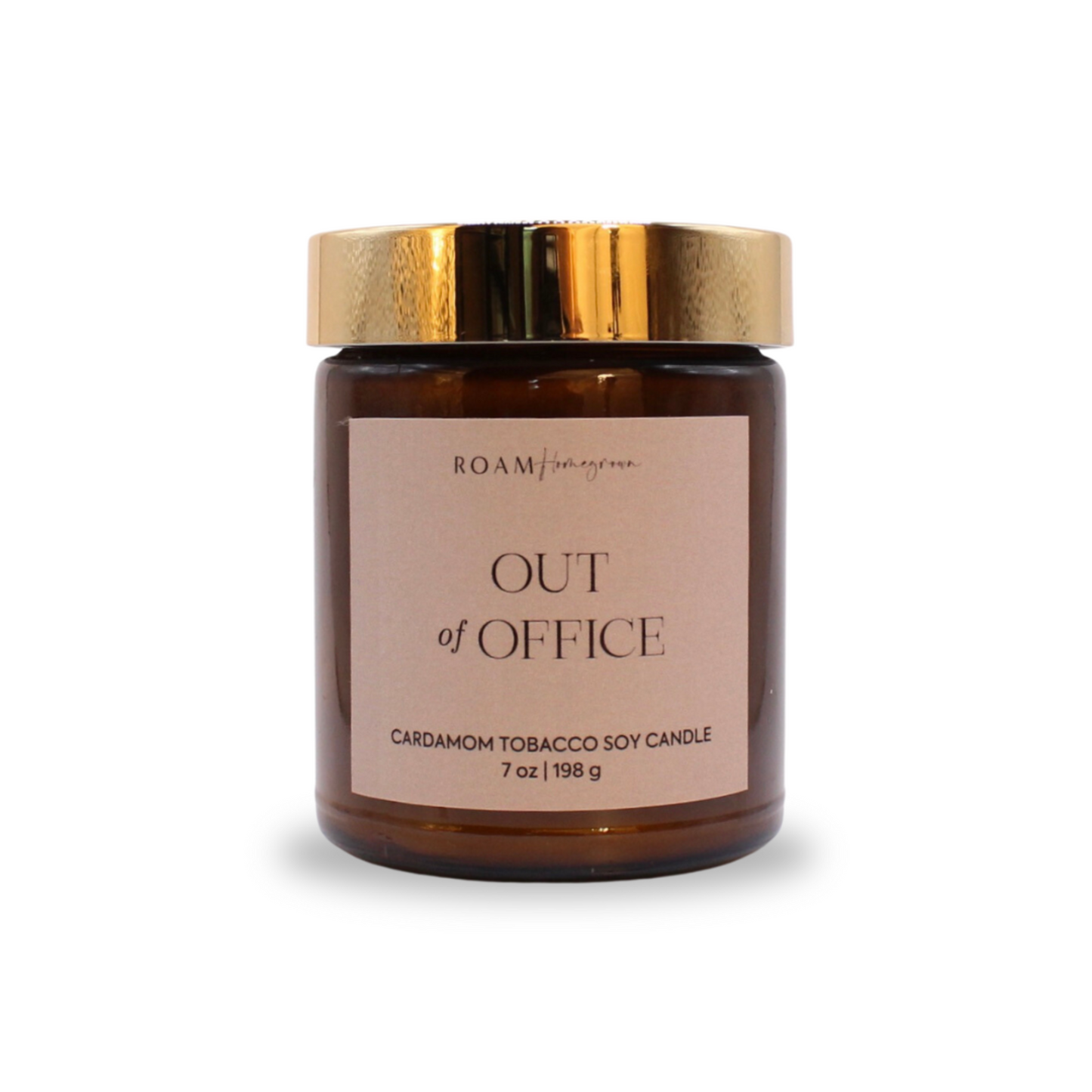 warm summer scented soy candle