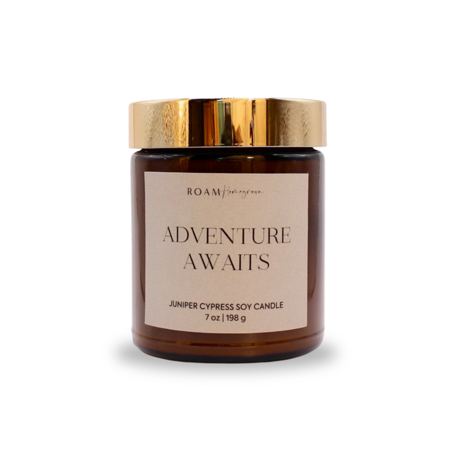 woodsy summer scented soy candle