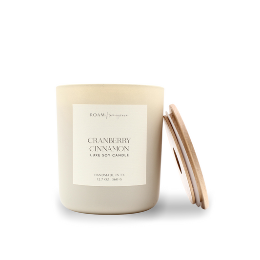 Cranberry Cinnamon Luxury Soy Candle