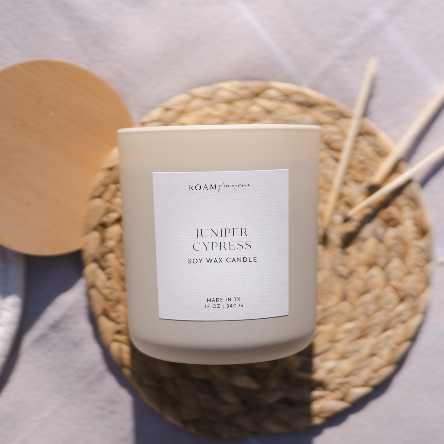 Juniper Cypress 12 oz Double Wick Soy Candle