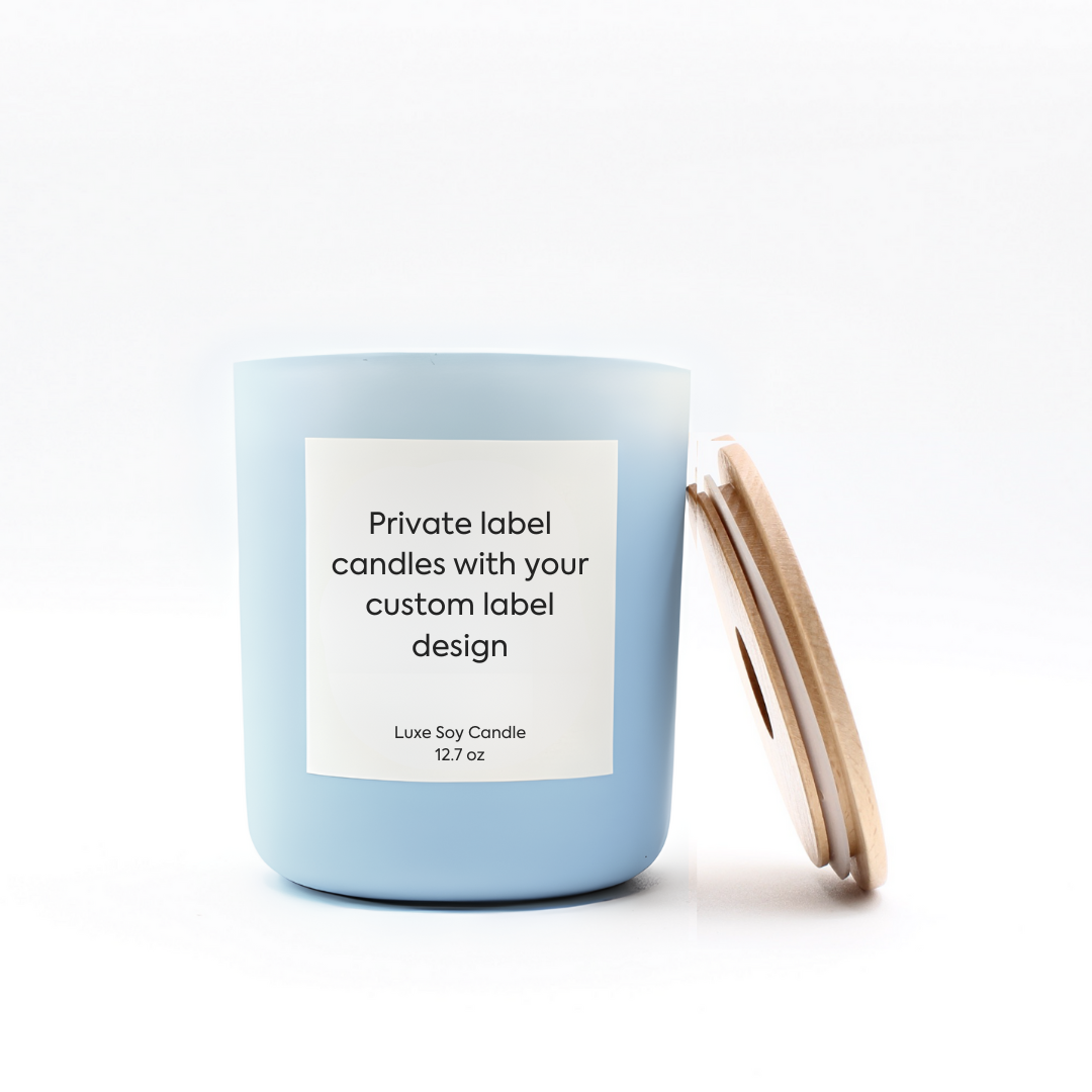 Custom luxe cream candle for corporate gifting