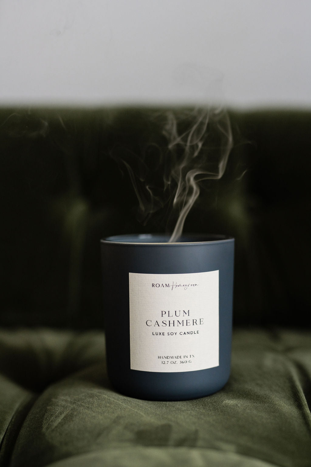Plum Cashmere Luxe Smoke Candle - ROAM Homegrown