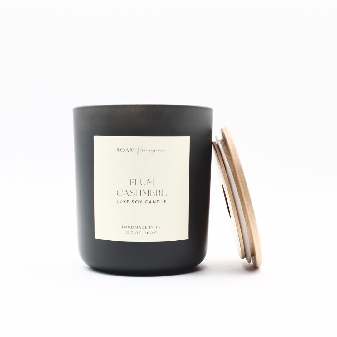 Plum Cashmere Luxe Smoke Candle - ROAM Homegrown