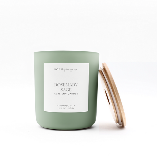 Brighter Days Soy Candle, Rosemary Sage - ROAM Homegrown
