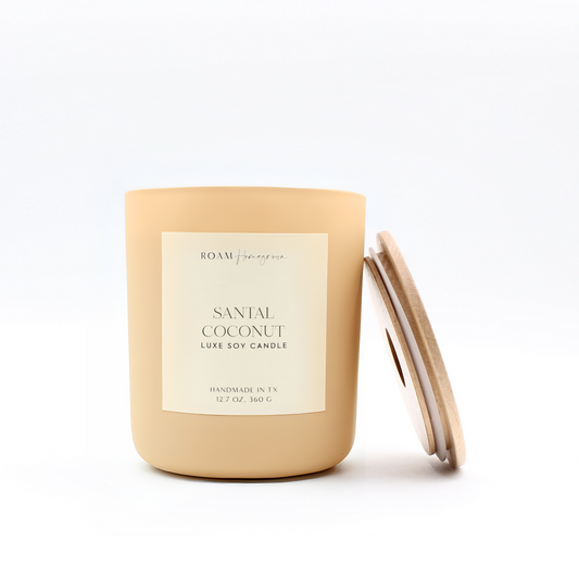 Brighter Days Soy Candle, Santal Coconut - ROAM Homegrown