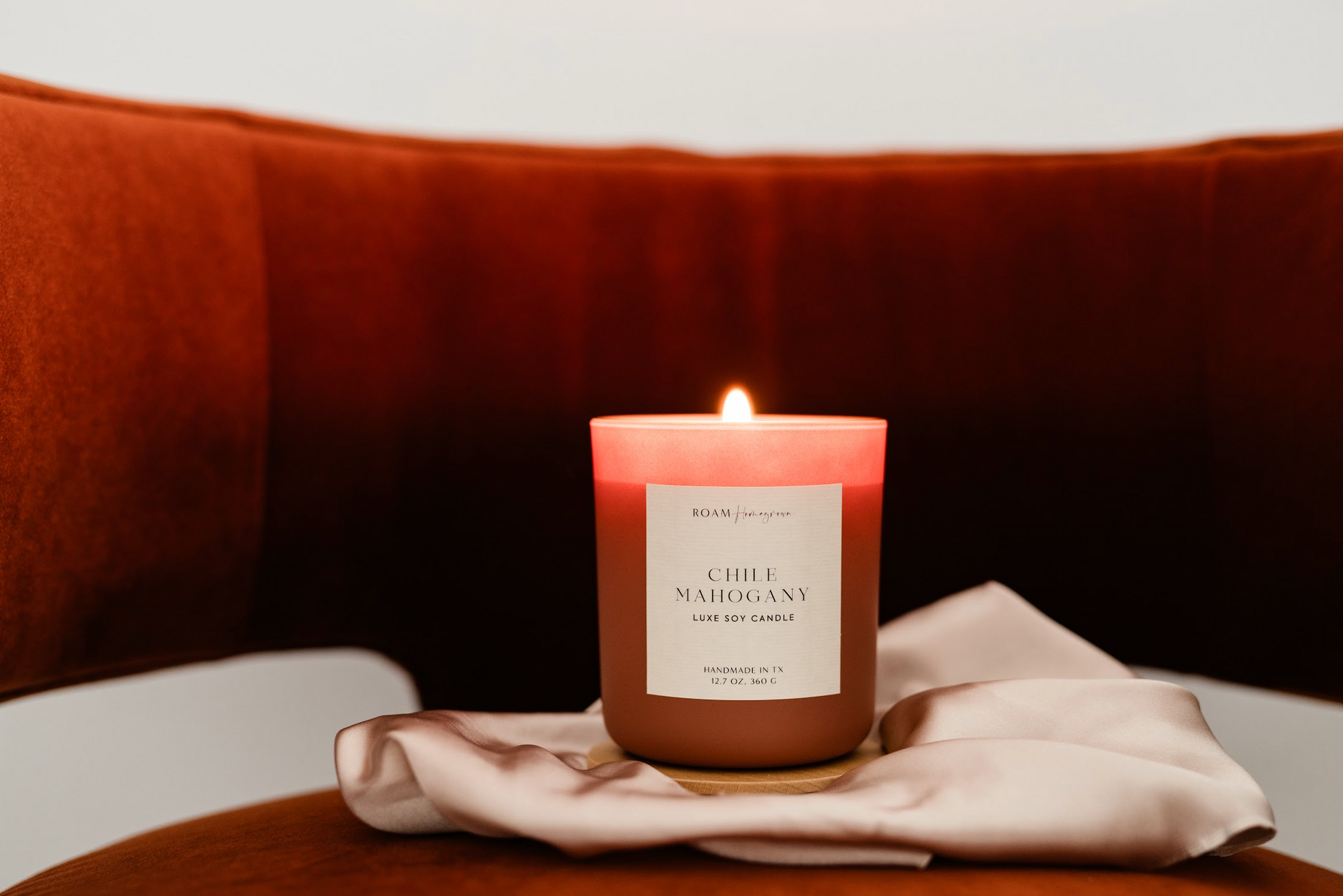 Brighter Days Soy Candle, Chile Mahogany - ROAM Homegrown