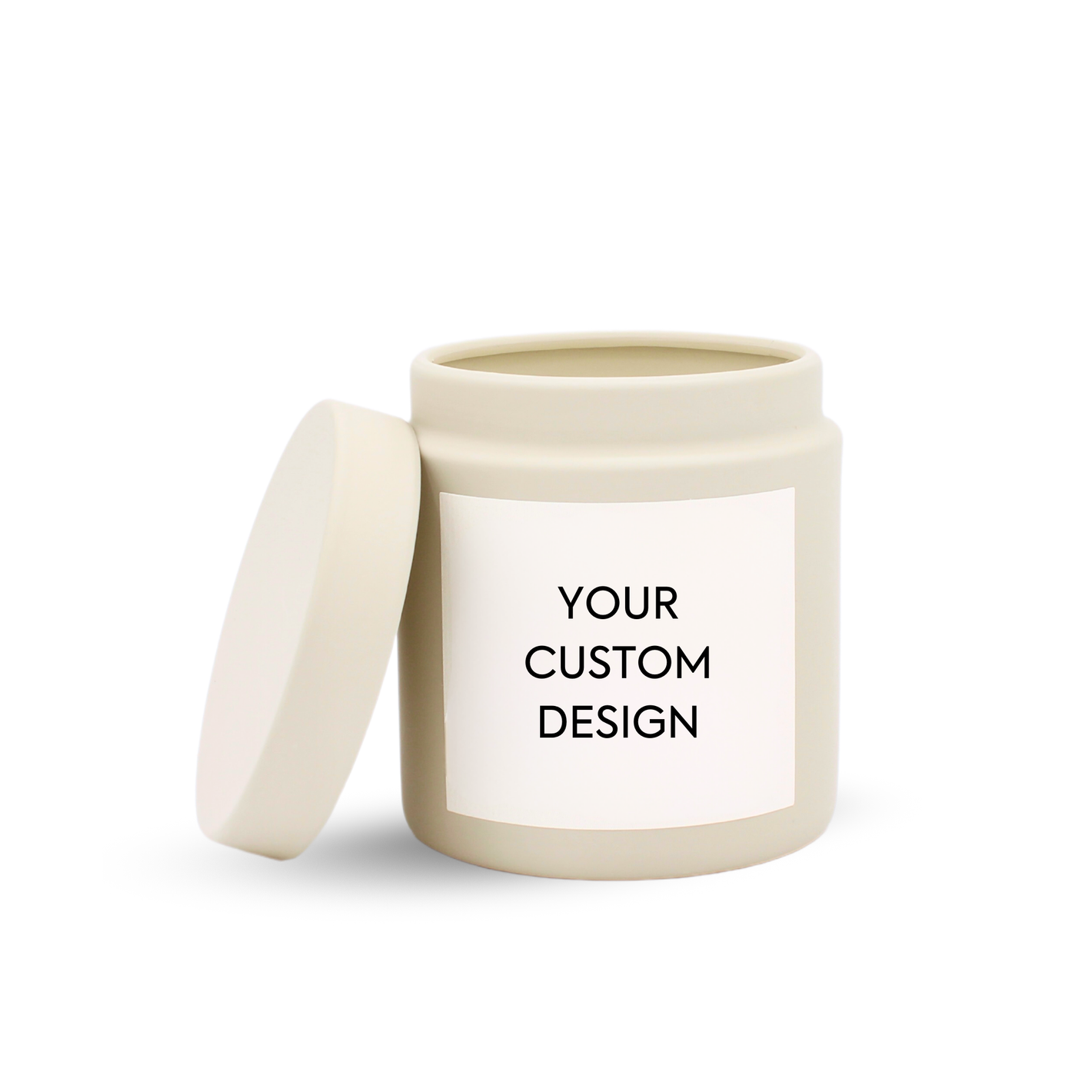 custom luxury private label candle cream 9 oz