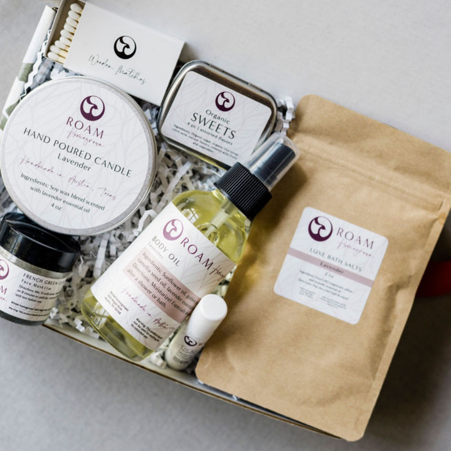 luxury relaxing Mother's Day gift box for mom