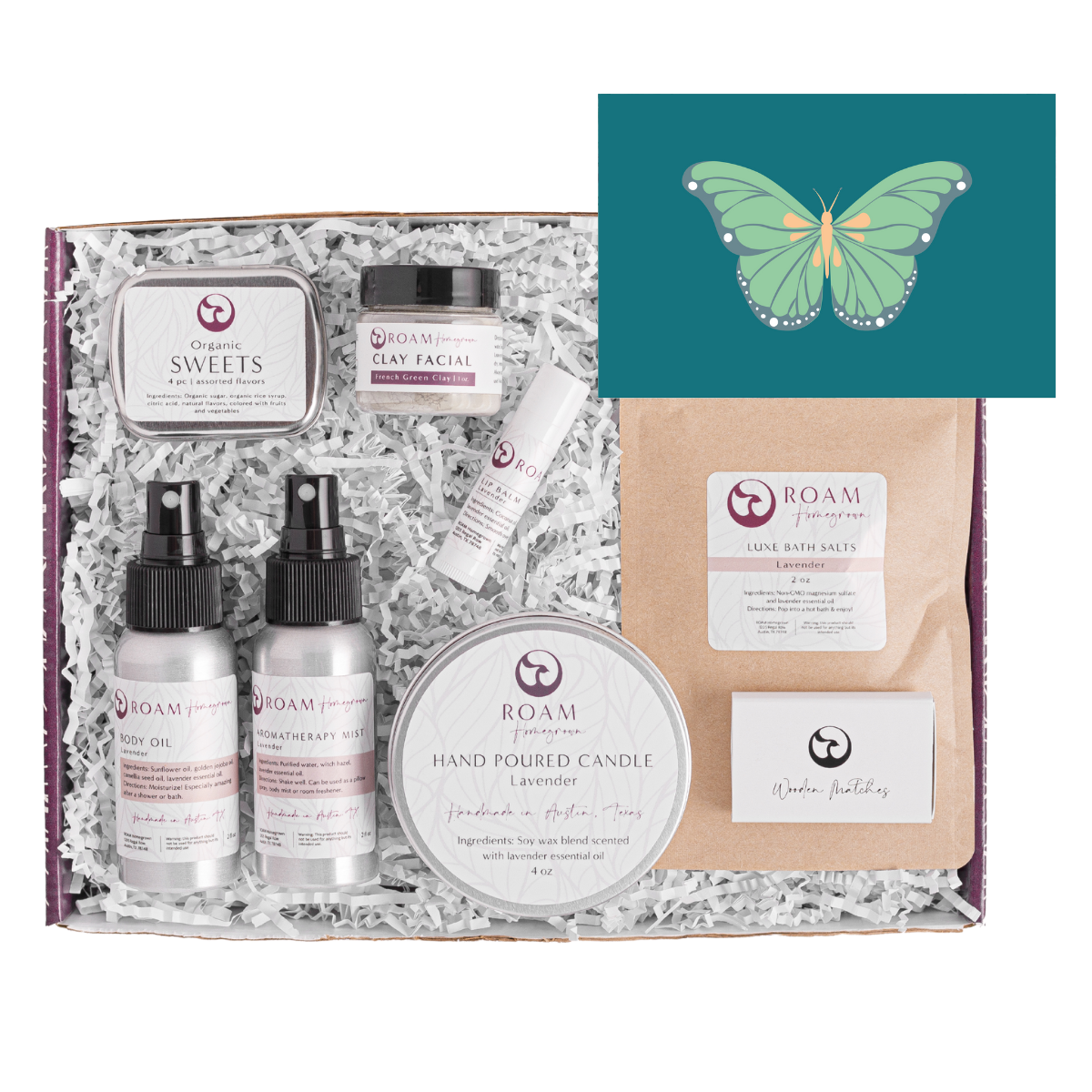 uplifting personalized bath and body gift set for her