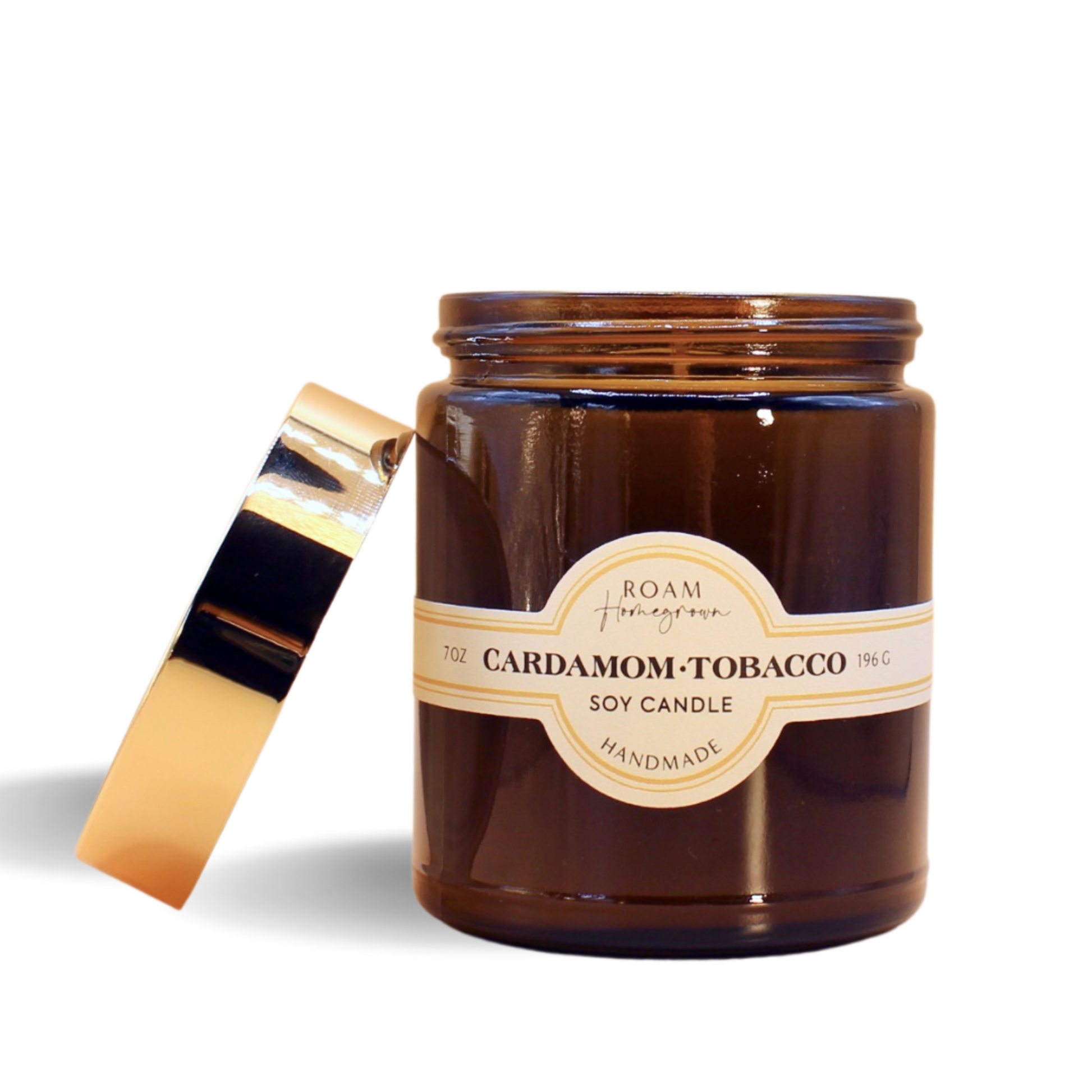 cardamom tobacco hand poured natural soy candle
