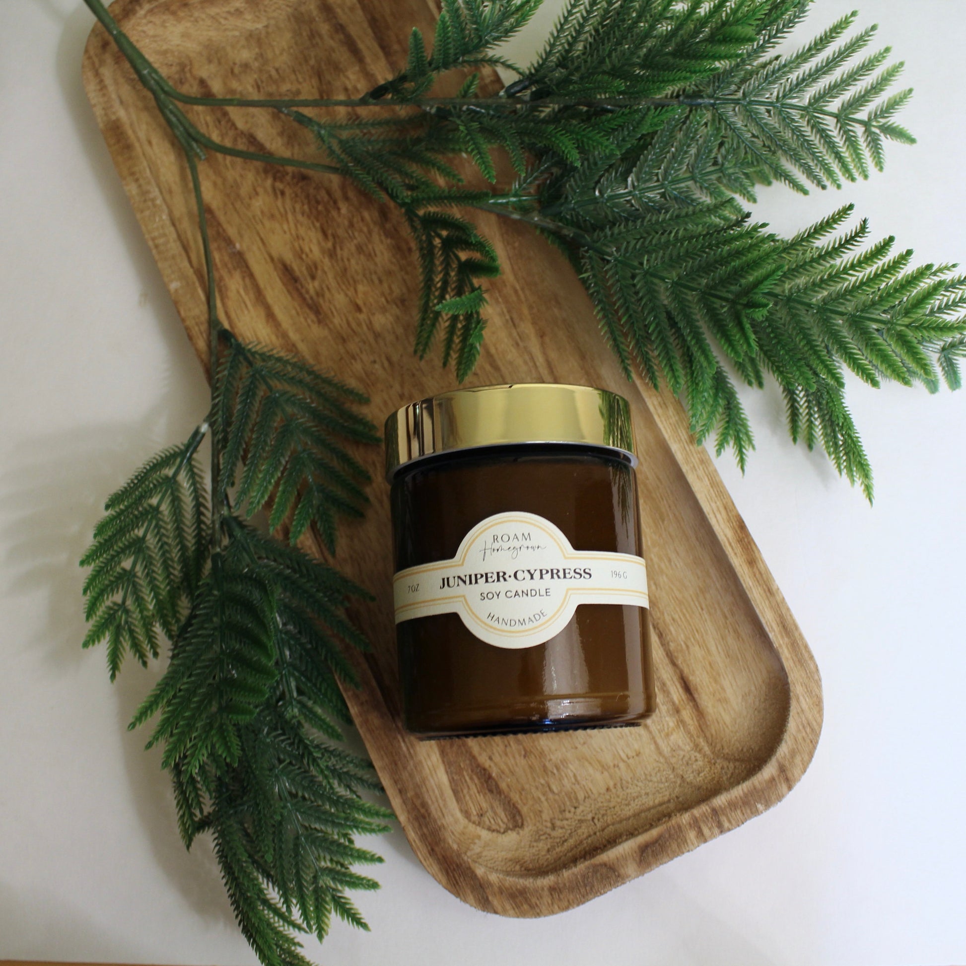 juniper cypress hand poured natural soy candle