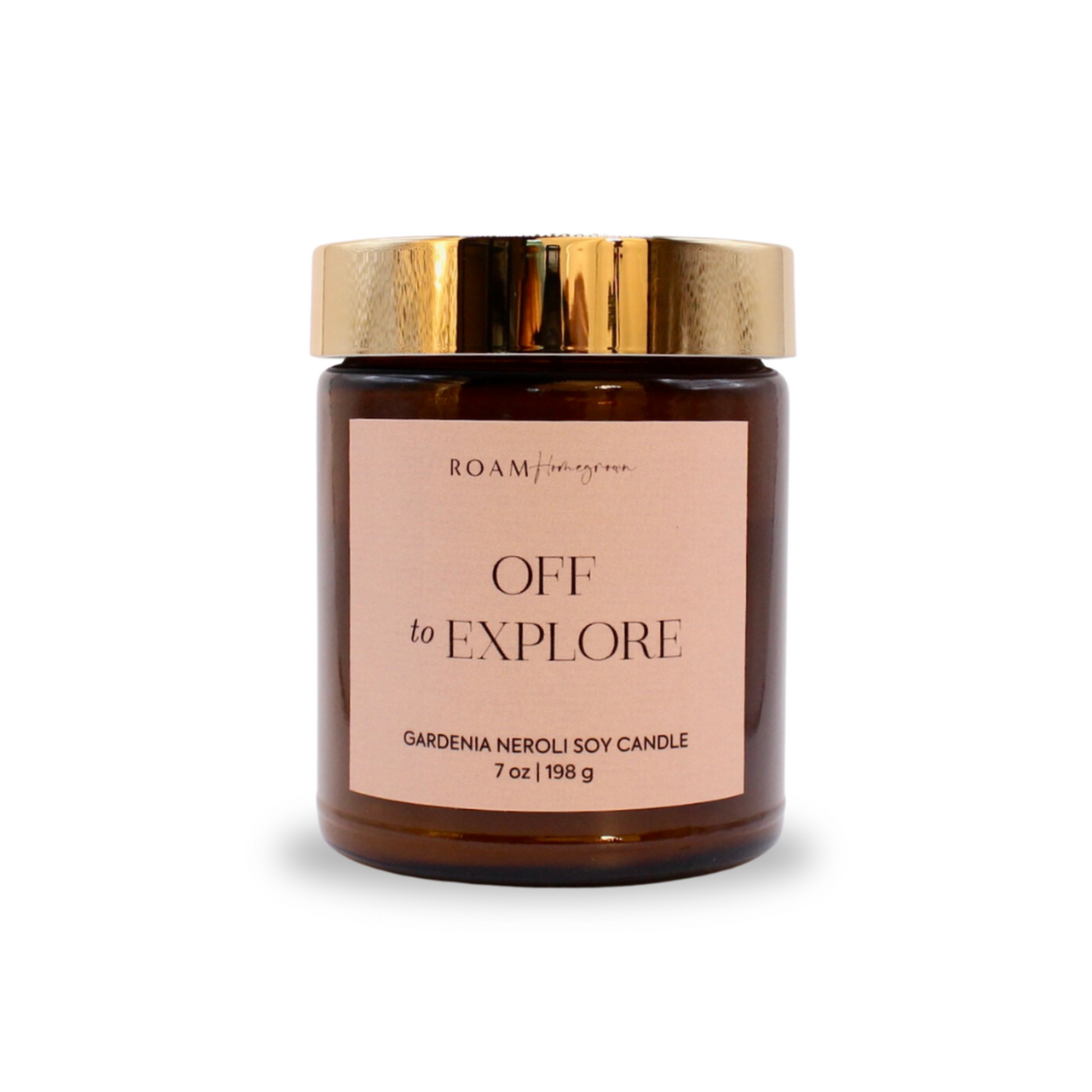 floral summer scented soy candle 